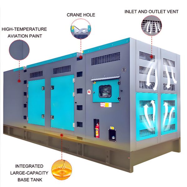 Diesel Generator Stable Power Output 400kw Mobile Diesel Generator Super Silent Diesel Engine Generator Set
