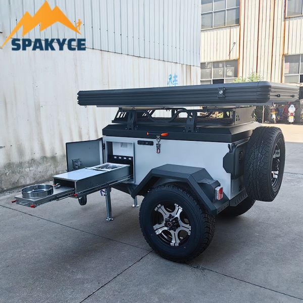 Luxury 4x4 Small Trailer Off-Road Camper RV for Wilderness Outdoor Self-Driving Camping Portable Tent House Trailer Accessory