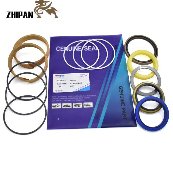 Excavator SH60-1 Bucket Seal Kit Hydraulic Cylinder Replacement Repair Set Heavy Equipment Accessories