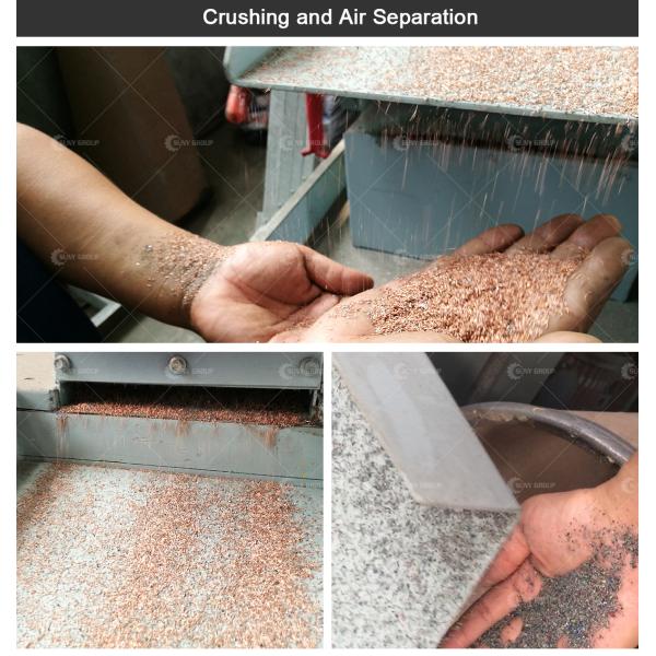 20000KG Веселый металлолом Промышленность Ac Электрический медный мотор Статор Линия завода по переработке