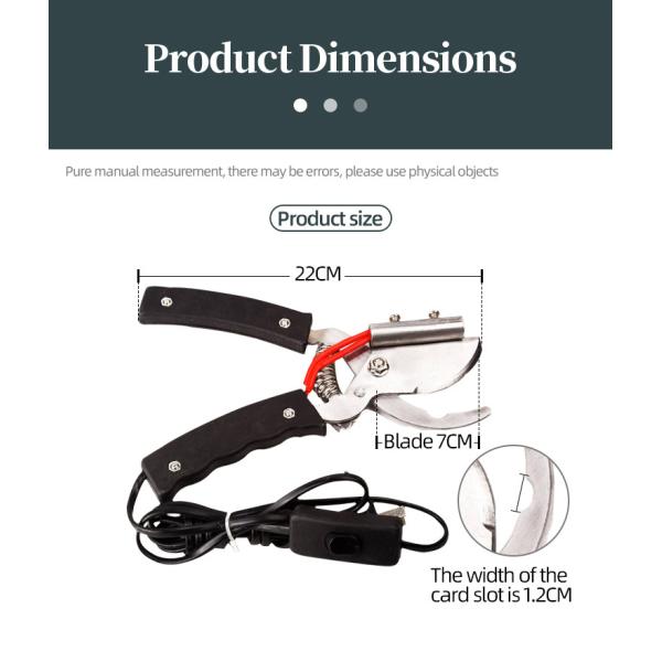 Pig Farming Electric Tail Cutter Stainless Steel