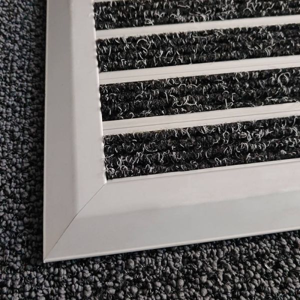ALU 1044 Ultra-Thin Recessed Aluminium Entrance Matting Durable PP Carpet and Rubber Heavy Duty Door Mat for Commercial High-Traffic Areas