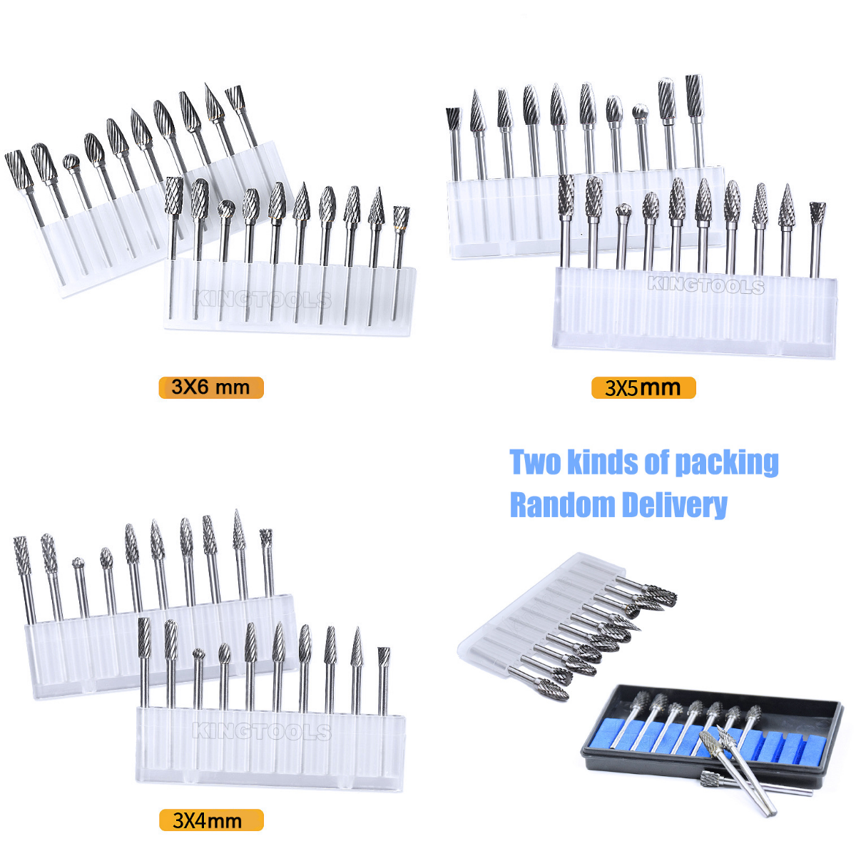 Sintered Tungsten Carbide Rotary Burr with 1/4