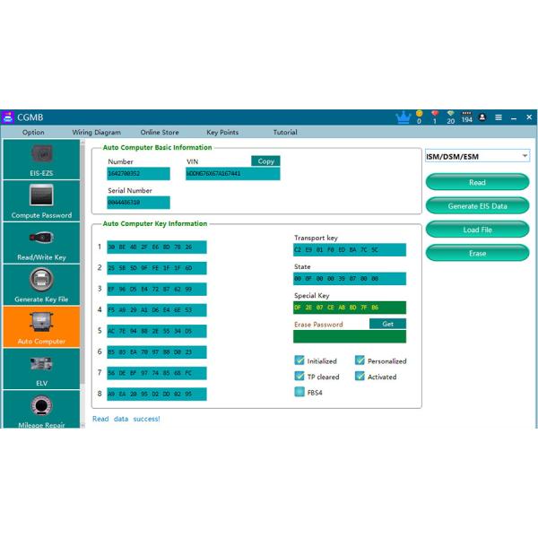 CGDI MB with Full Adapter including EIS Test Line + ELV Adapter + ELV Simulator + AC Adapter + New NEC Adapter Get