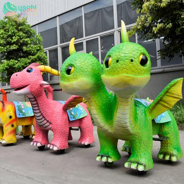 Kids Cartoon Dinosaur Electric Bumper Car for Night Market Interaction