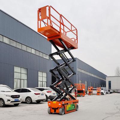6m 8m Electric Hydraulic Lifting Platform 320kg Loading Self Propelled Scissors Lift