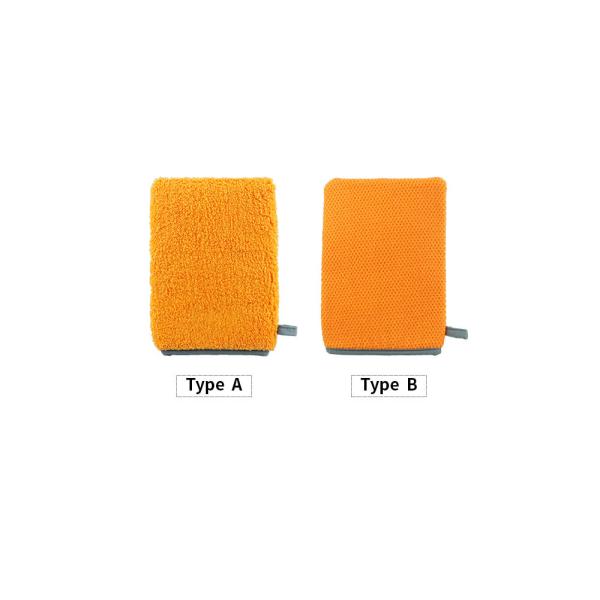 Effective Cleaning Orange Car Clay Mitt For Car Washing And Detailing S M L XL Size