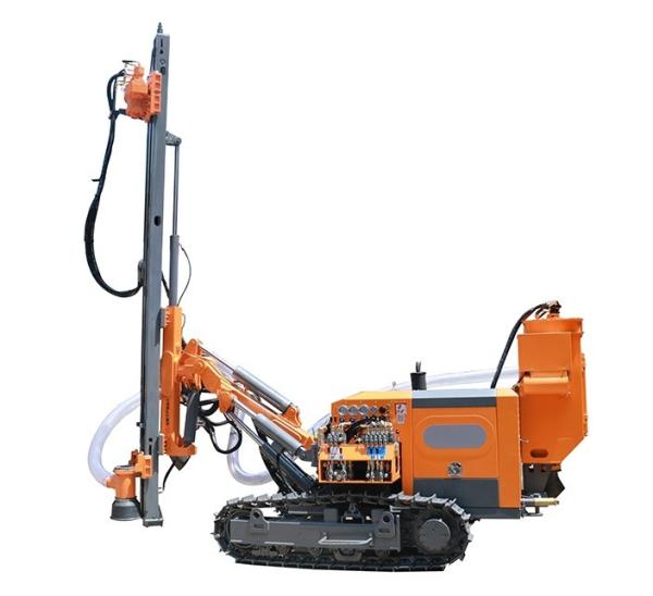 Portable diesel 185cfm mining industry air compressor with jack hammer