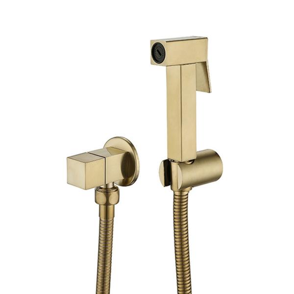 Handheld SUS304 Stainless Steel Tap Black Bidet Toilet Bathroom