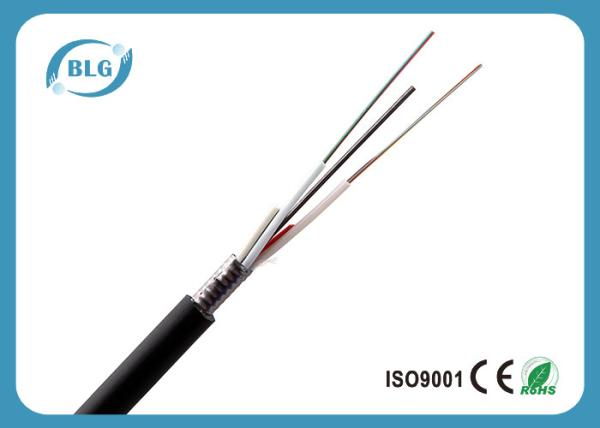 Exterior 8 Cores GYFTA53 Bulk Fiber Optic Cable With Aluminium Tape Armored