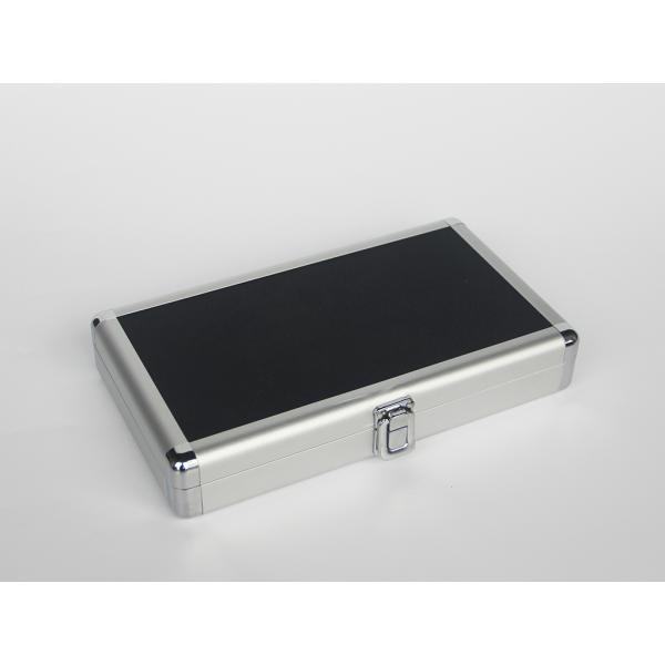 Silver Small Aluminum Hard Case With 180 Degree Open Easy Transport