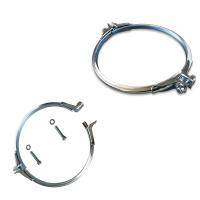 Grampos de tubos de libertação rápida em forma de U Grampos de dutos de aço galvanizados Espessura de 2,0 mm