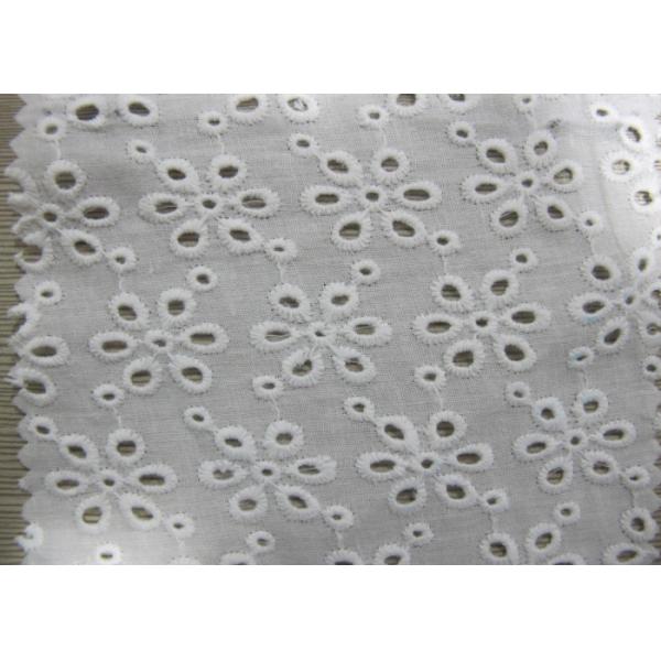 Little Floral Cotton Eyelet Lace Trim Stretchy For Lingerie , Underwear CY-CX0172