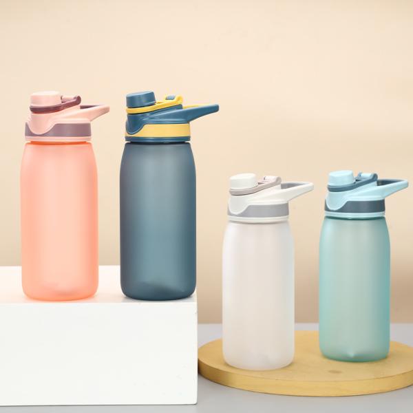 Stocked Outdoor Activity Gym Portable BPA Free Plastic Sports Water Bottle with Time
