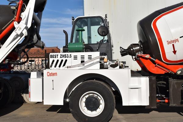 3.5m3 Transportation Mobile Concrete Mixer Truck With Self Loading Concrete Motomixer