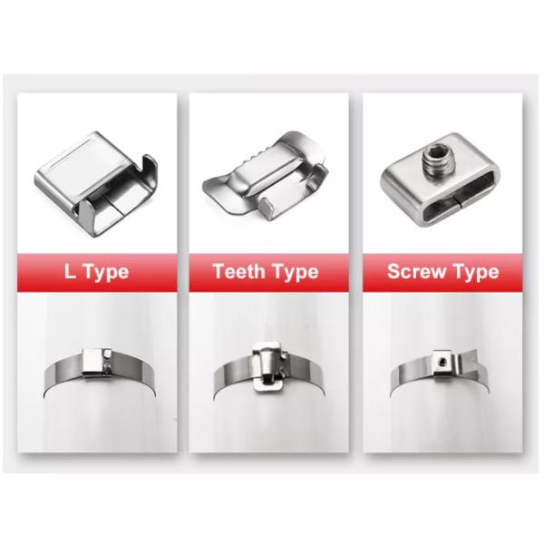 Регулируемое кольцевание нержавеющей стали связывает электрические пряжки