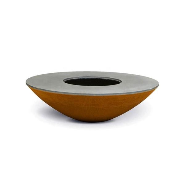 Assado de aço Rusty Outdoor Charcoal Grill de Corten do projeto moderno