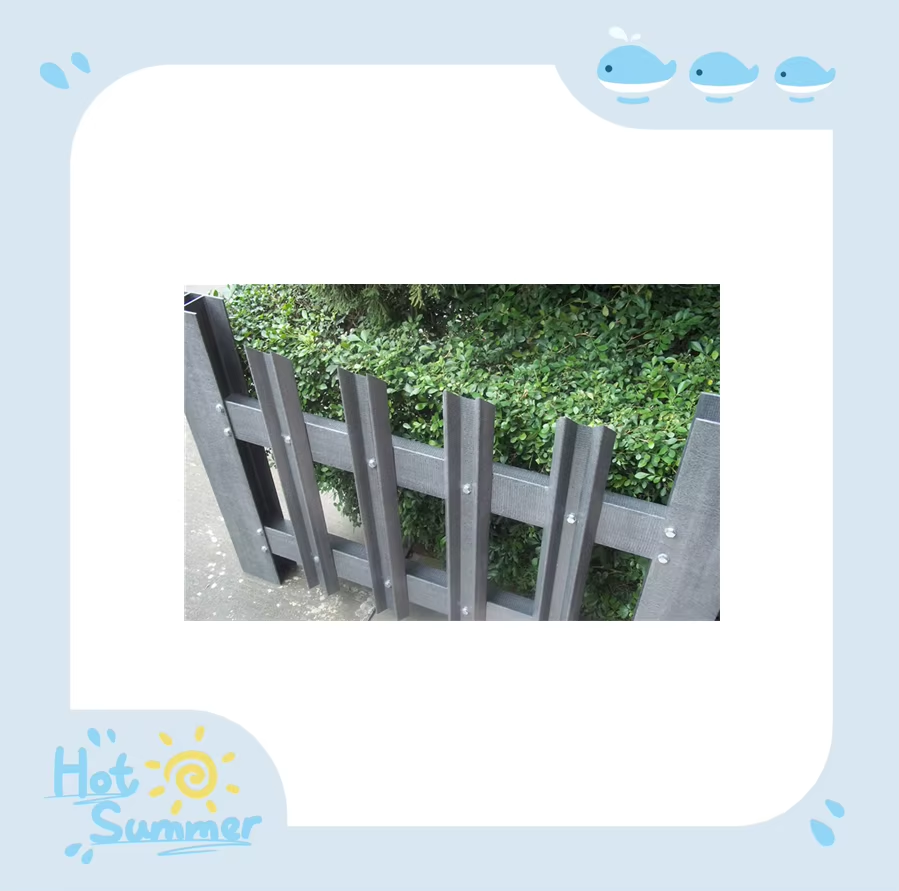 Weatherproof FRP Fiberglass Pultruded Tube Anti-Corrosion Fence Rust-Free Garden Farm Park Residential Maintenance