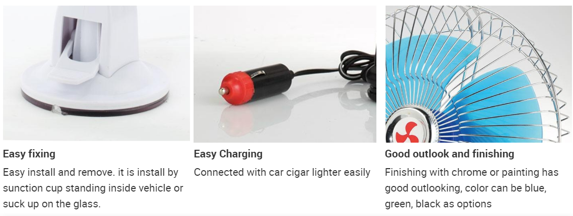 вентилятор 14W DC12V перезаряжаемые электрический
