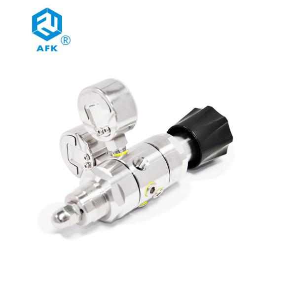 AFK R31 25MPa High Pressure Gas Regulator For Helium Chlorine Ammonia Argon Nitrogen