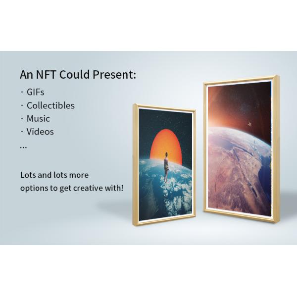 Изготовленный на заказ OEM 43 дисплей рамки картинной рамки NFT цифров дюйма Antiglare