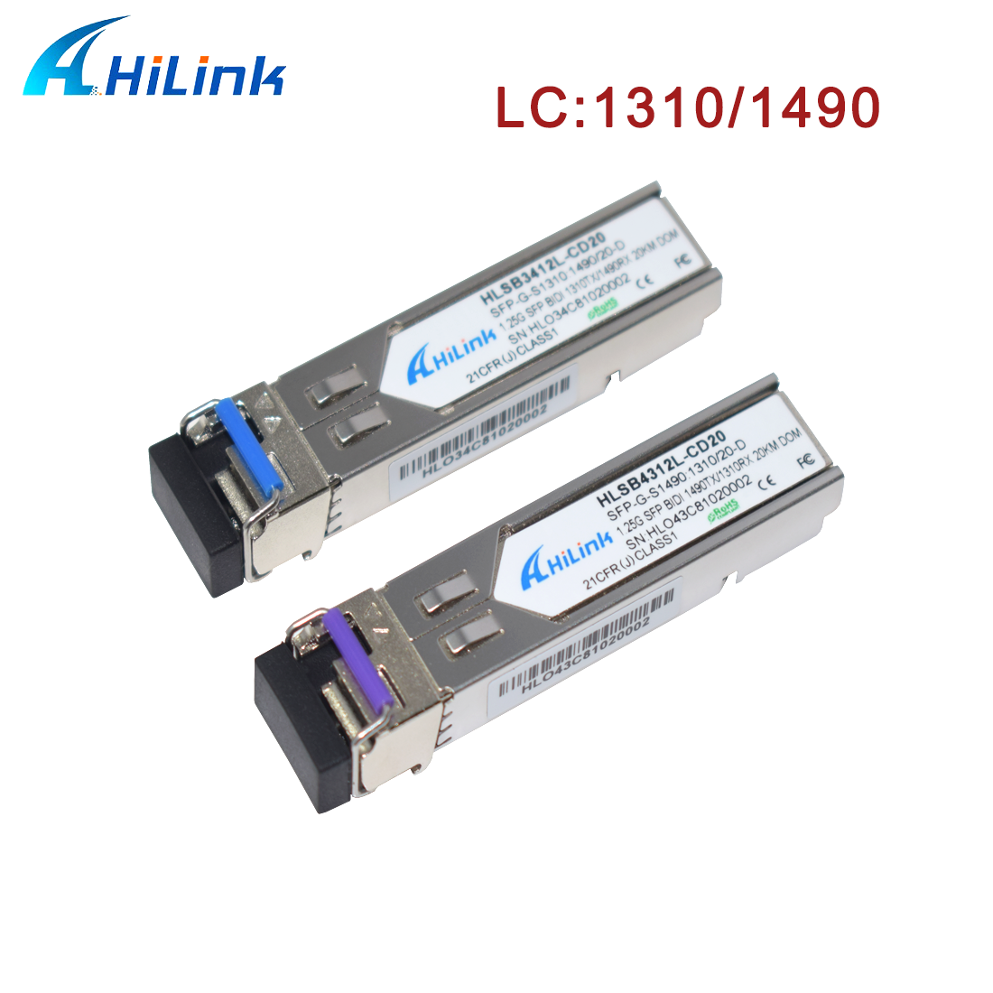 1000BASE DWM BIDI SFP T1310nm/R1490nm 20KM LC/SC SFP Передатчик DOM