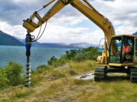 Taladros hidráulicos de tierra KA4500, miniexcavadora con accesorio, máquina perforadora, excavadora de agujeros para postes