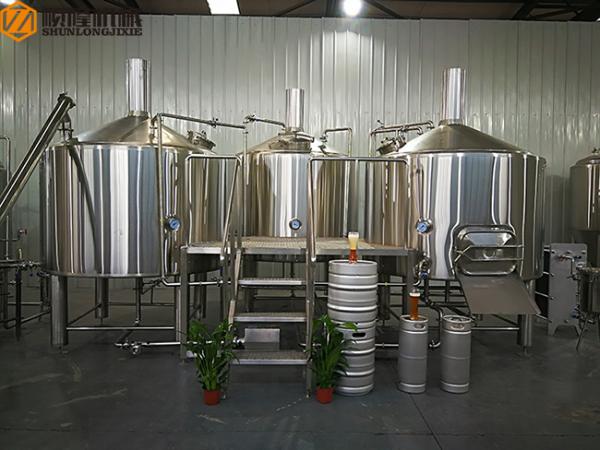 2000 L Beer Brewing System Microbrewery Equipment With Steam Heating System