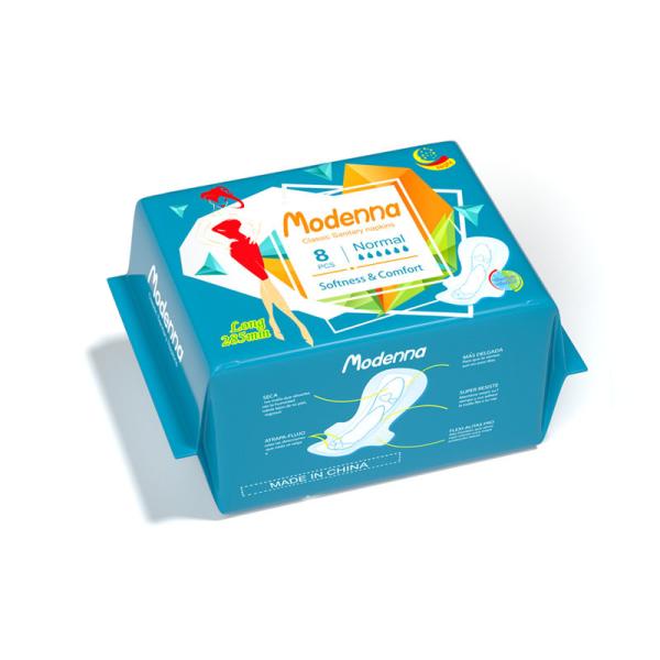 Хлопок вкладышей 160mm Panty дам Wingless устранимый органический для ежедневной пользы