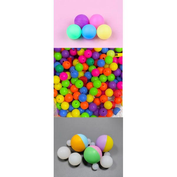 Pet Play Essential Solid Silicone Balls Elasticity Included Size 2mm 22mm Moulding Service Offered