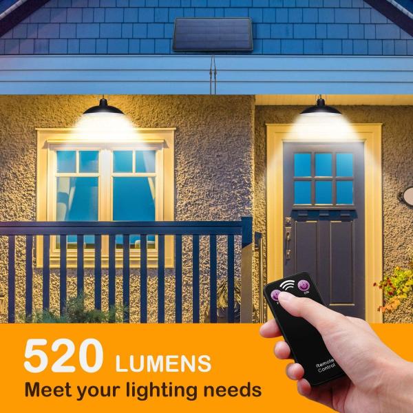 3.7V SMD2835 Motion Sensor Yard Light With 32 LED Lights 2 Remote Control