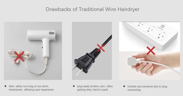High Quality T Shaped Cordless Hair Blow Dryer Replaceable Battery