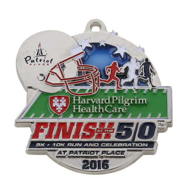 No Fading Commemorative Medals Customized Shape Zinc Alloy Engraving Type