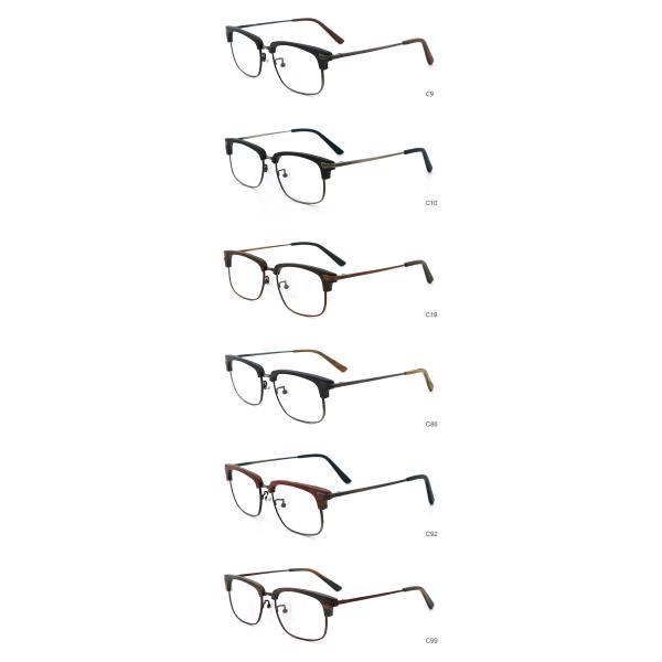 Имитация древесины Винтажный соединенный цвет Ацетатные очки Рамки MR 5352
