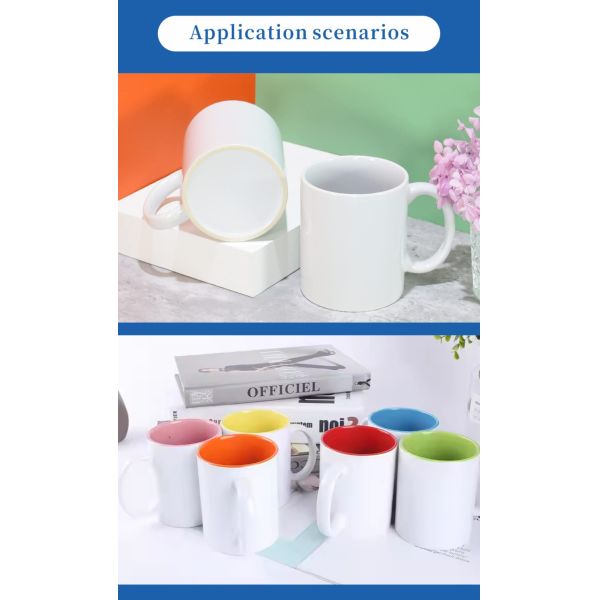 Factory Direct 11oz Double-Color Sublimation for Mugs Gradient Design Glass Cups for Promotional & Business Gifts