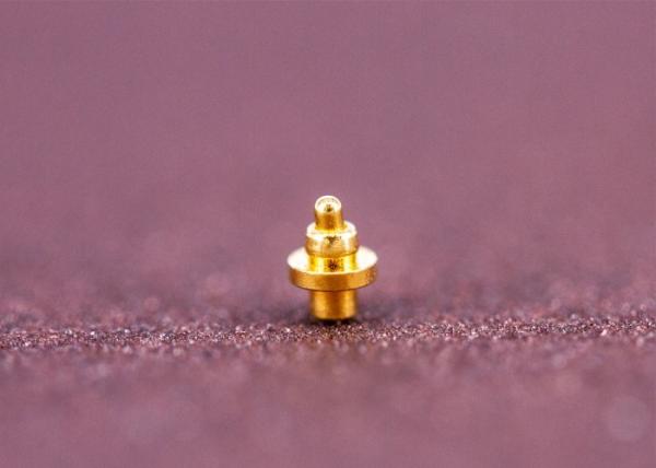 Ball Strucutre Spring Loaded Electrical Connectors 2.1mm Tube Bottom Diameter
