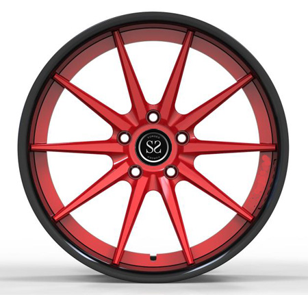 Выкованное черное бочонка штейновое снабжает ободком 19 сплав расположенный ступенями дюймом 19x8.5 19x9.5 370z