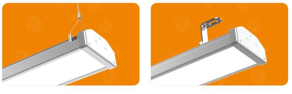Linear 300W LED Warehouse Lighting , 2ft LED Industrial High Bay Light