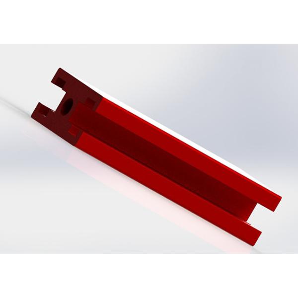Red Color Painted 20 * 40 T Slot Channel Aluminum Small Size Assembly Parts