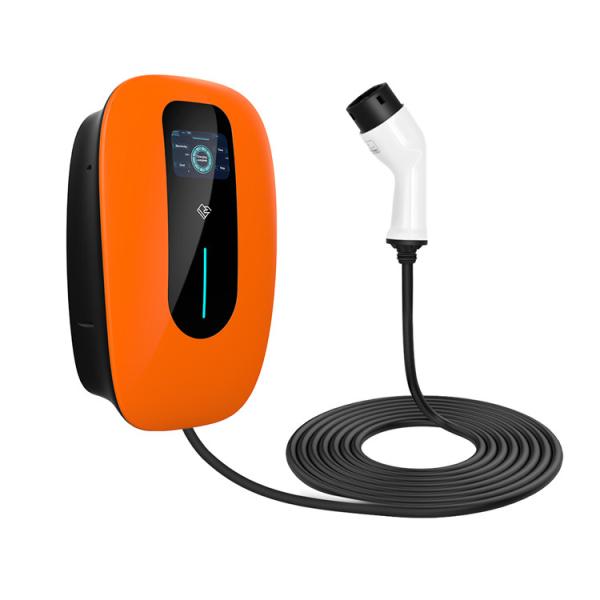 RoHS 22kw Wall Mounted Commercial EV Charging Stations Level 2 Electric Vehicle