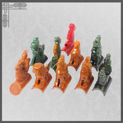 Clay Ridge Tiles Phoenix Roof Figures decorativo arquitetónico vitrificado
