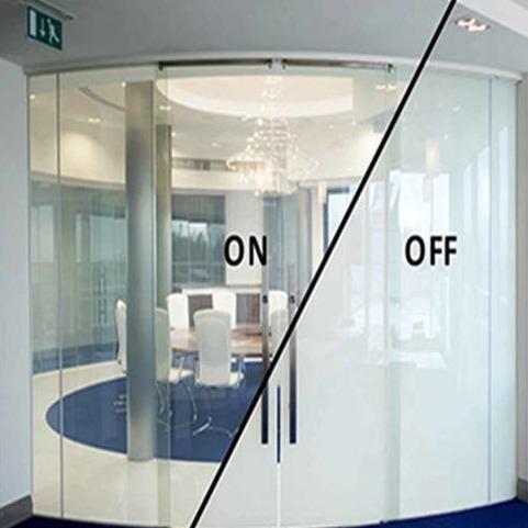 Office Dimming PDLC Film Glass Indoor Curved Toughened Glass Sound Insulation Thermal insulation PDLC Switchable Glass Film