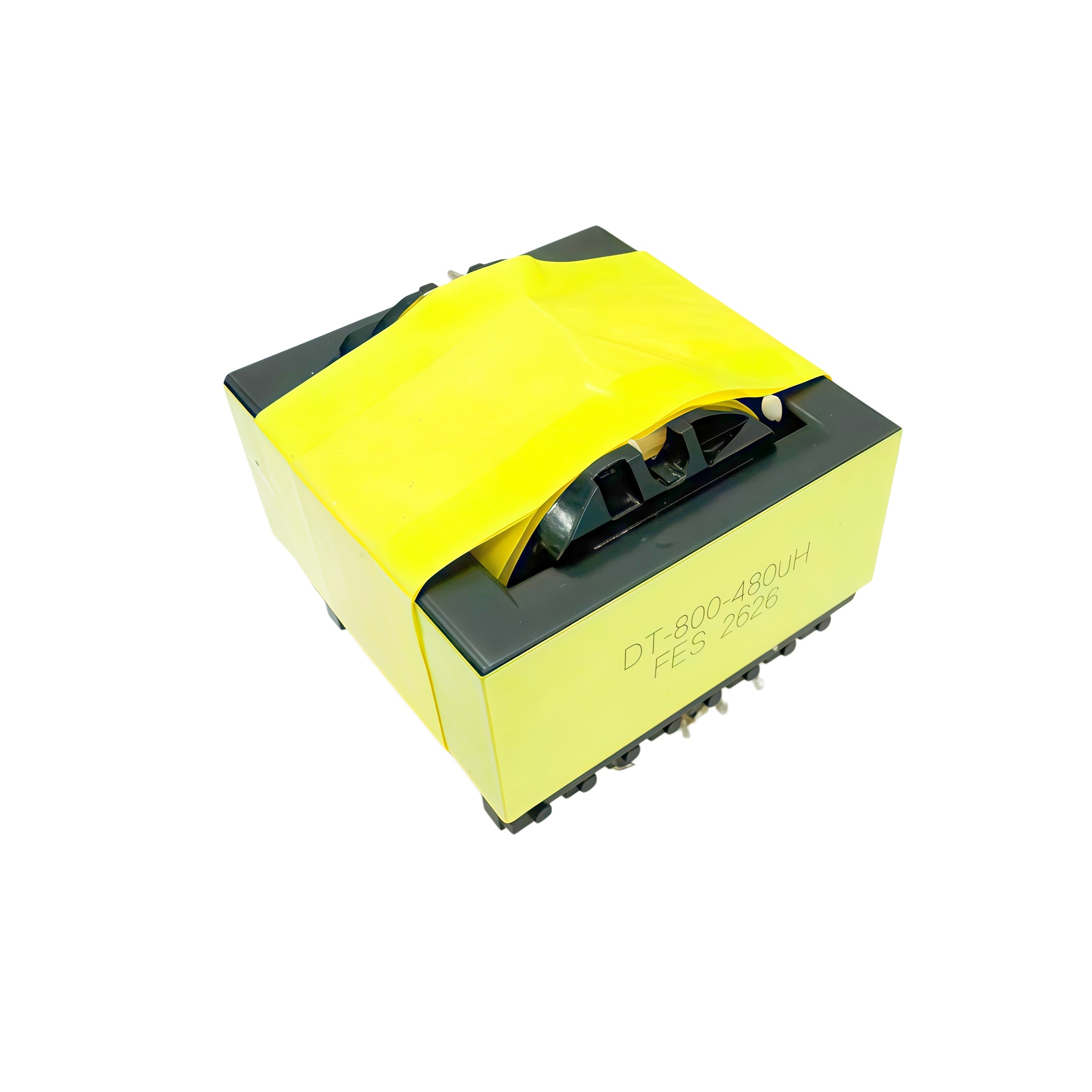 Horizontal Mount High Efficiency EC28 High Frequency Transformer with Thermal Stability for PCB Power Solutions