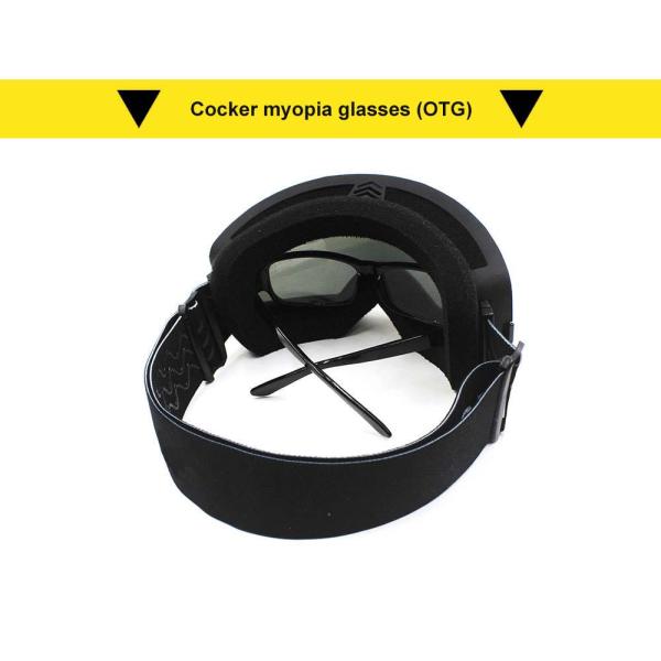 Customized White Frame Ski Goggle with Foam Face Padding and Polycarbonate Lens
