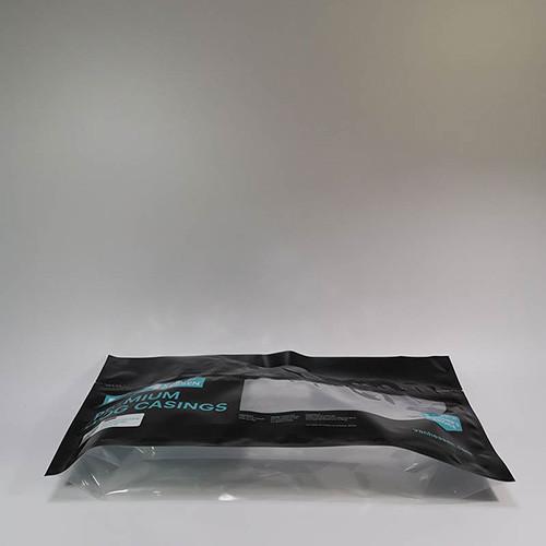 CPP 140um 290x550mm Food Packaging Pouches , Black Stand Up Pouch With Window