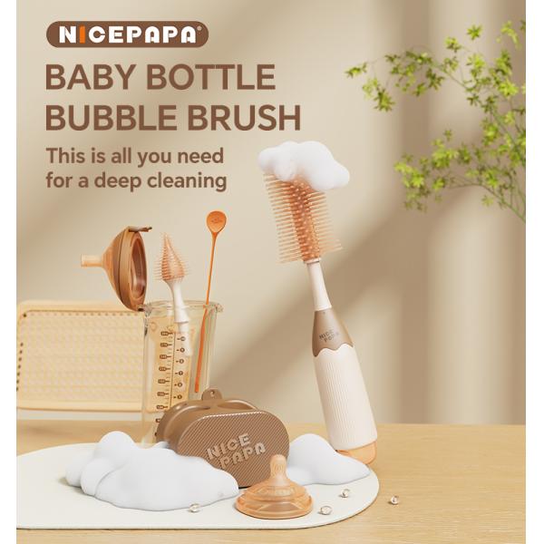 2-в-1 Уборщик Хранение Три части Силиконовая бутылка Кисти для сосков Кисти для сосков Другие детские принадлежности Набор детских аксессуаров