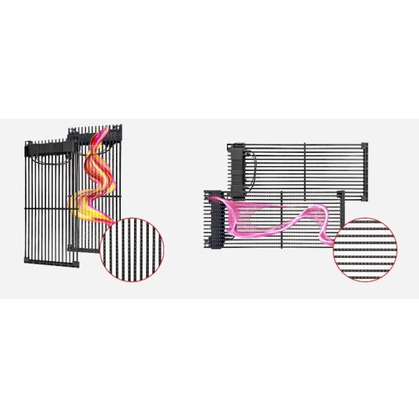 Outdoor High Transmittance IP65 Protected Gmesh-T Grid Screen with Front Maintenance Design for Building Facades
