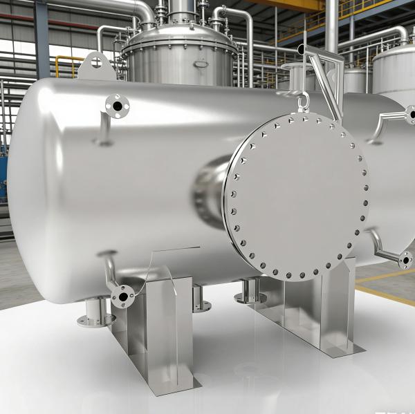 Stainless Steel Vertical Tube Heat Exchanger with Customized Size and 0.1-10 Mpa Design Pressure