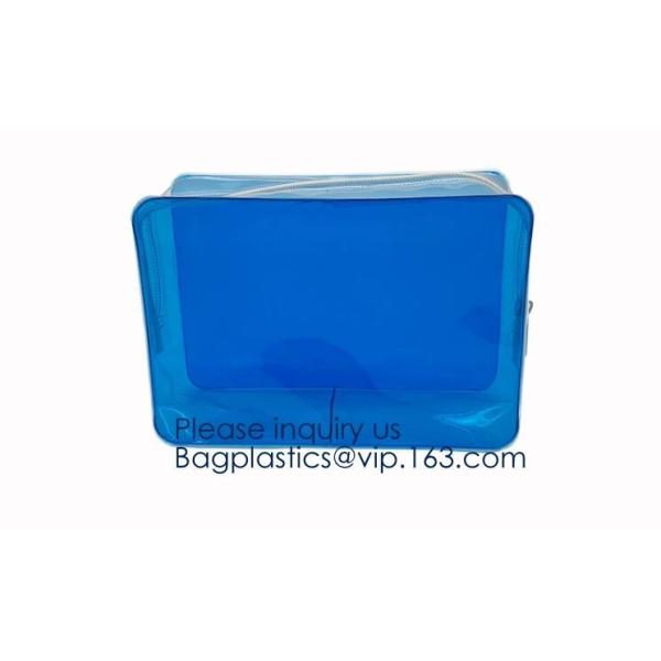Makeup Bag Cosmetic Bag Travel Toiletry Bag Waterproof Makeup Zipper Portable Transparent Pouch Set - Black, bagease pac
