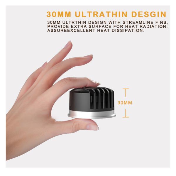 30mm Height MR16 Module 3000K Ultra Thin Commercial Lighting Downlight
